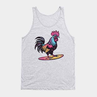 Surfing Rooster Tank Top